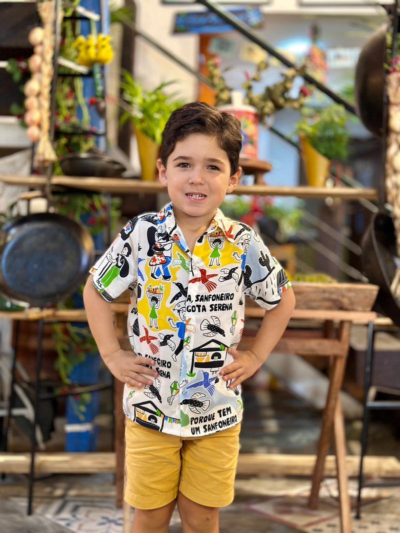 Camisa infantil FEIRA