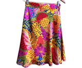 saia curta frutas - coloridos