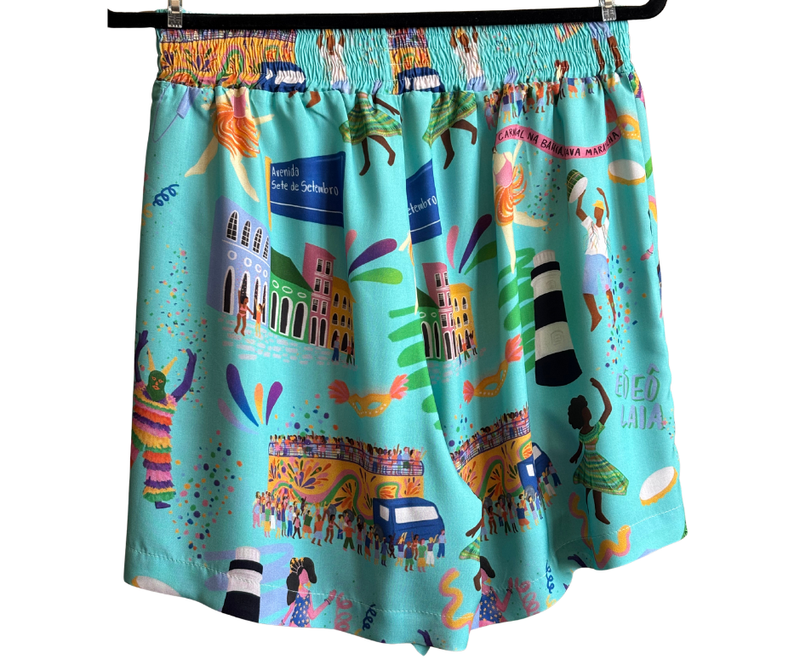 Short trio Eletrico - AZUL