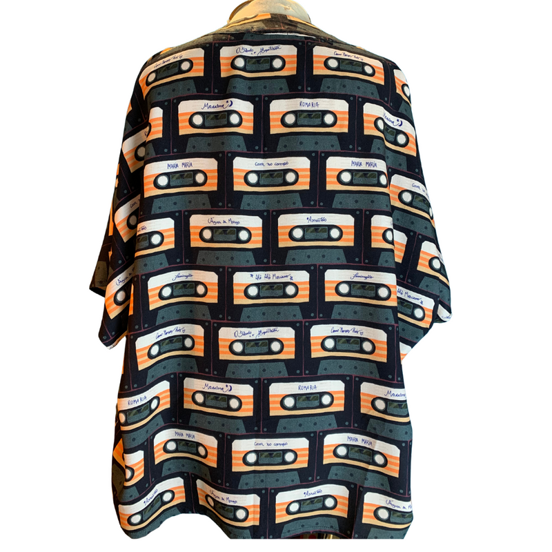 kimono curto sucessos - PRETO