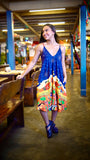 Vestido Longuette Forró - AZUL