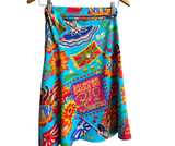 Saia curta Bloco - AZUL