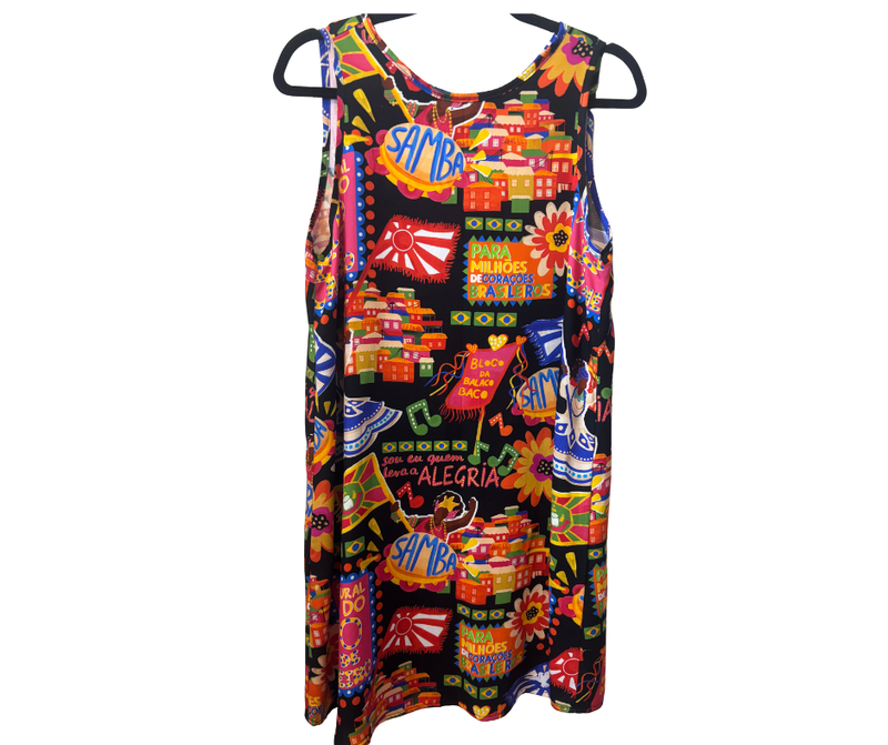 Vestido Cavado Bloco da Balacobaco - PRETO