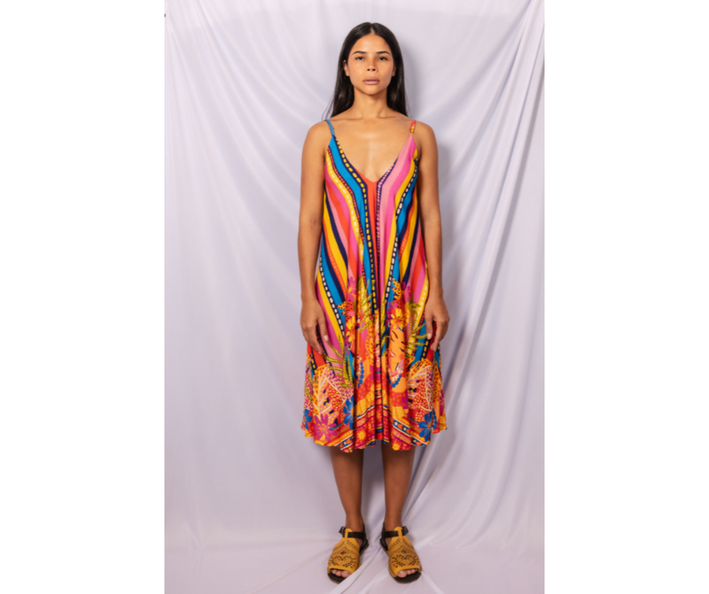 Vestido longuette Carmen