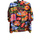 kimono curto bloco - PRETO