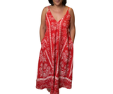 Vestido longo Iansa - VERMELHO