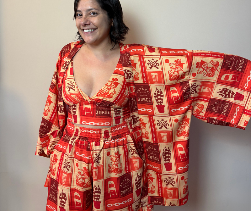 Kimono longo São jorge