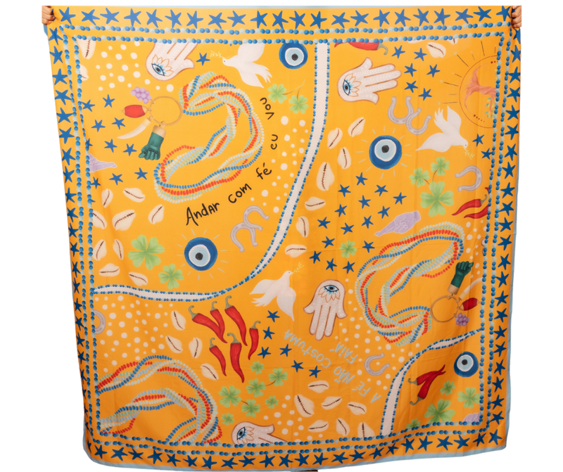 Canga Andar com fé - AMARELO