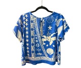t shirt Maré cheia - AZUL