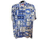 Camisa unissex maré cheia - AZUL