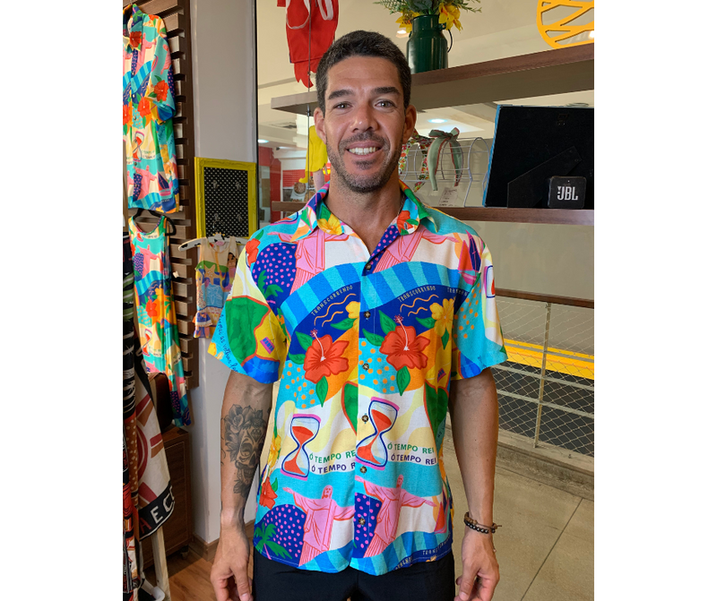 Camisa unissex tempo rei - PRETO