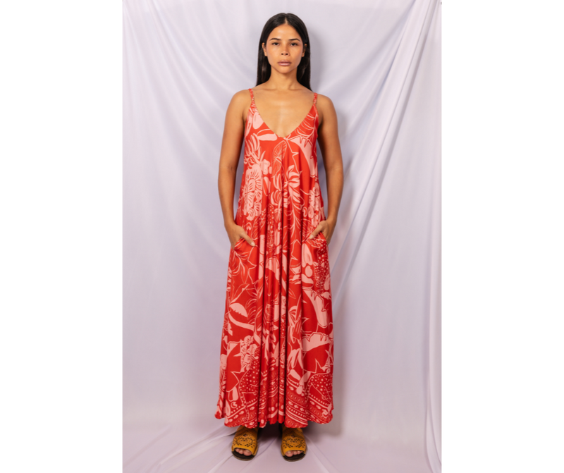 Vestido clara fera - VERMELHO