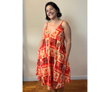 Vestido longuette São Jorge - VERMELHO