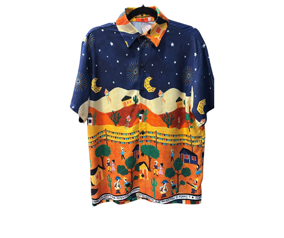 Camisa Unissex Forró - AZUL