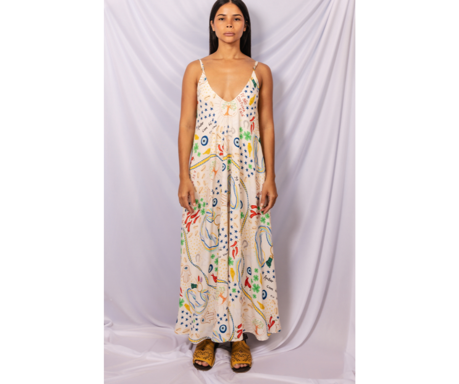 Vestido Longo Andar com fé