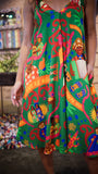 Vestido longuette Avexe - verde