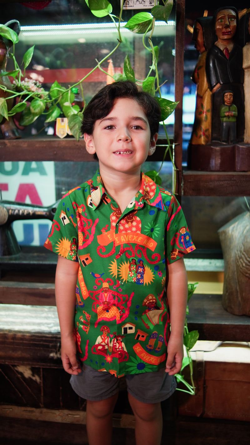 Camisa infantil Avexe - verde