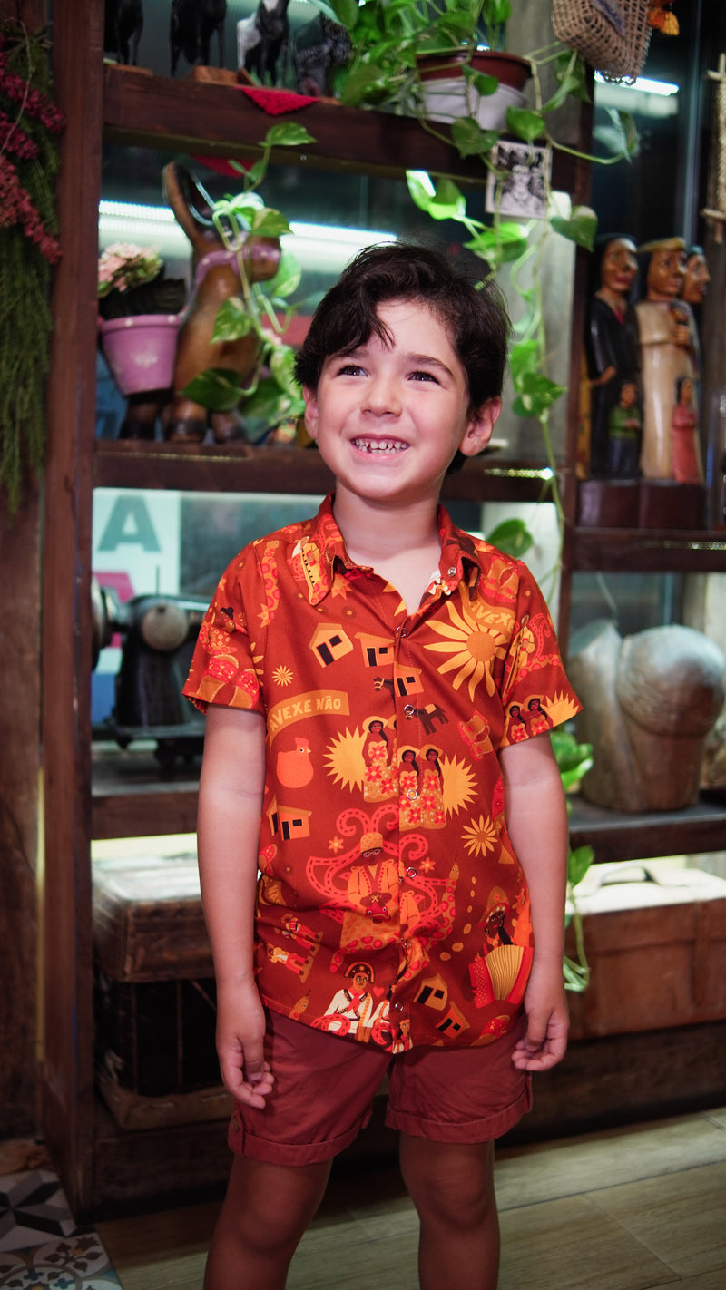 Camisa infantil Avexe - Terra