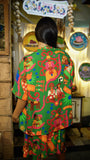 Kimono curto Avexe - verde