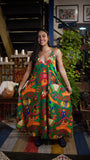 Vestido longo Avexe - verde