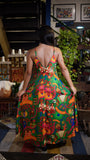 Vestido longo Avexe - verde