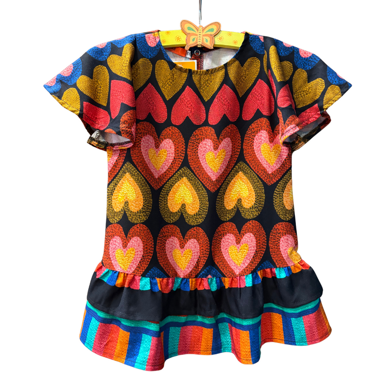 Vestido infantil  Velha Roupa Colorida