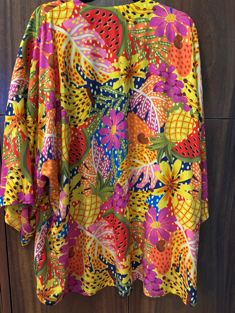 KIMONO LONGO FRUTAS - coloridos