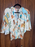 Blusa manga Morcego - OFF