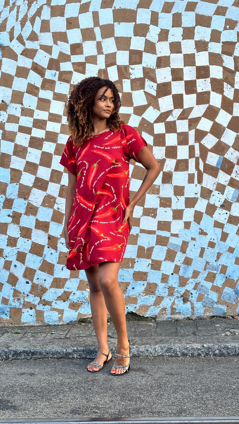 Vestido ardida - VINHO