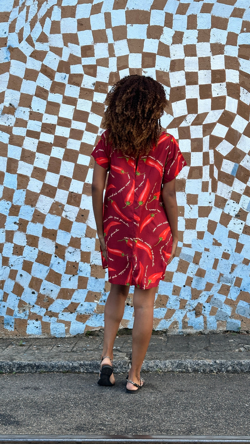 Vestido ardida - VINHO