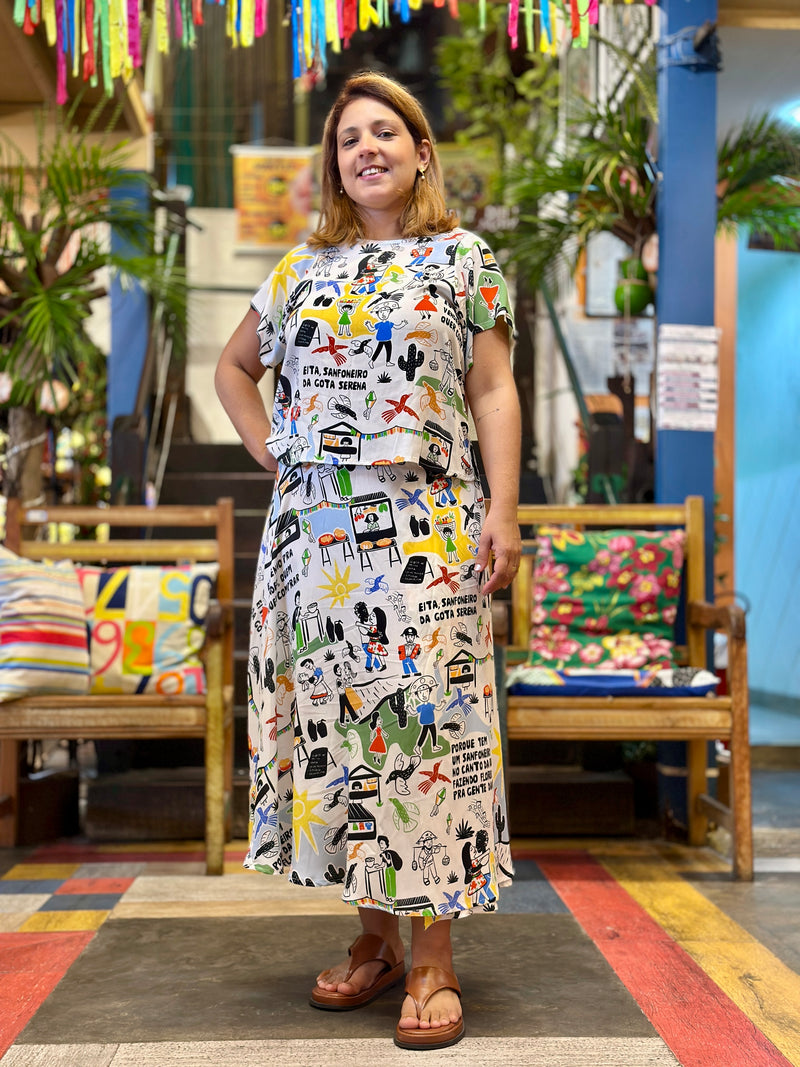 T-shirt  Feira - BRANCO