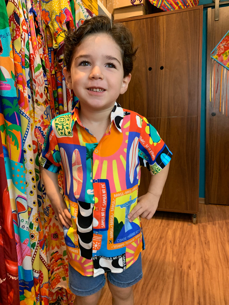 Camisa infantil Rio - ESTAMPADO