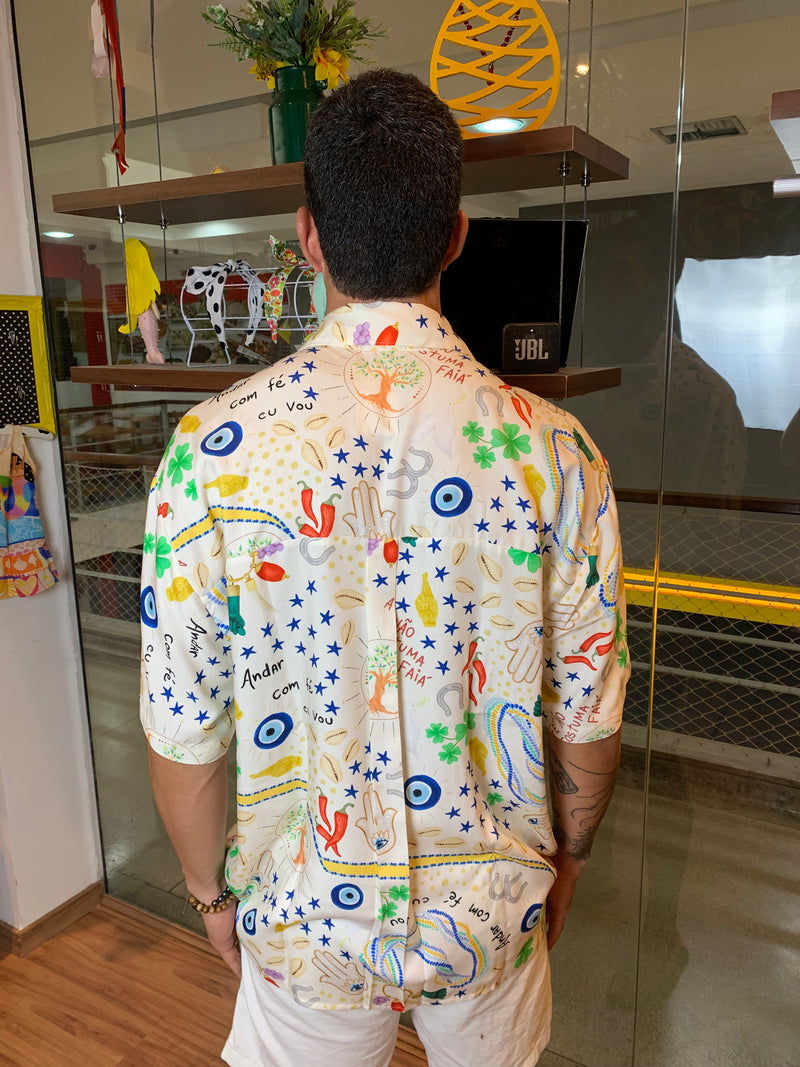 Camisa andar com fé - BRANCO