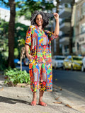 MACACAO LONGO ABRAÇO - ESTAMPADO