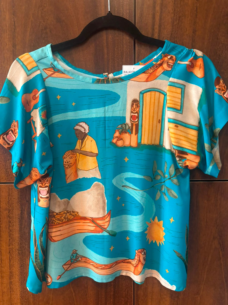 T SHIRT CARRANCA - AZUL
