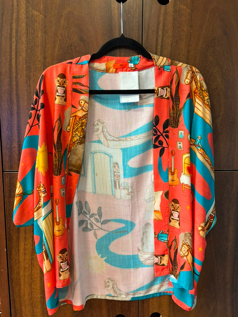 kimono curto carranca - ROSA