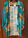 kimono longo carranca - AZUL