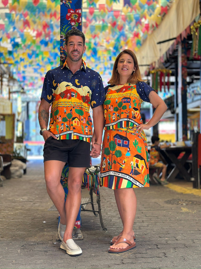 Saia curta forró - ESTAMPADO