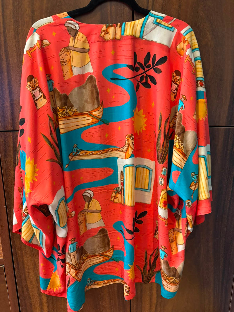 kimono longo carranca - ROSA