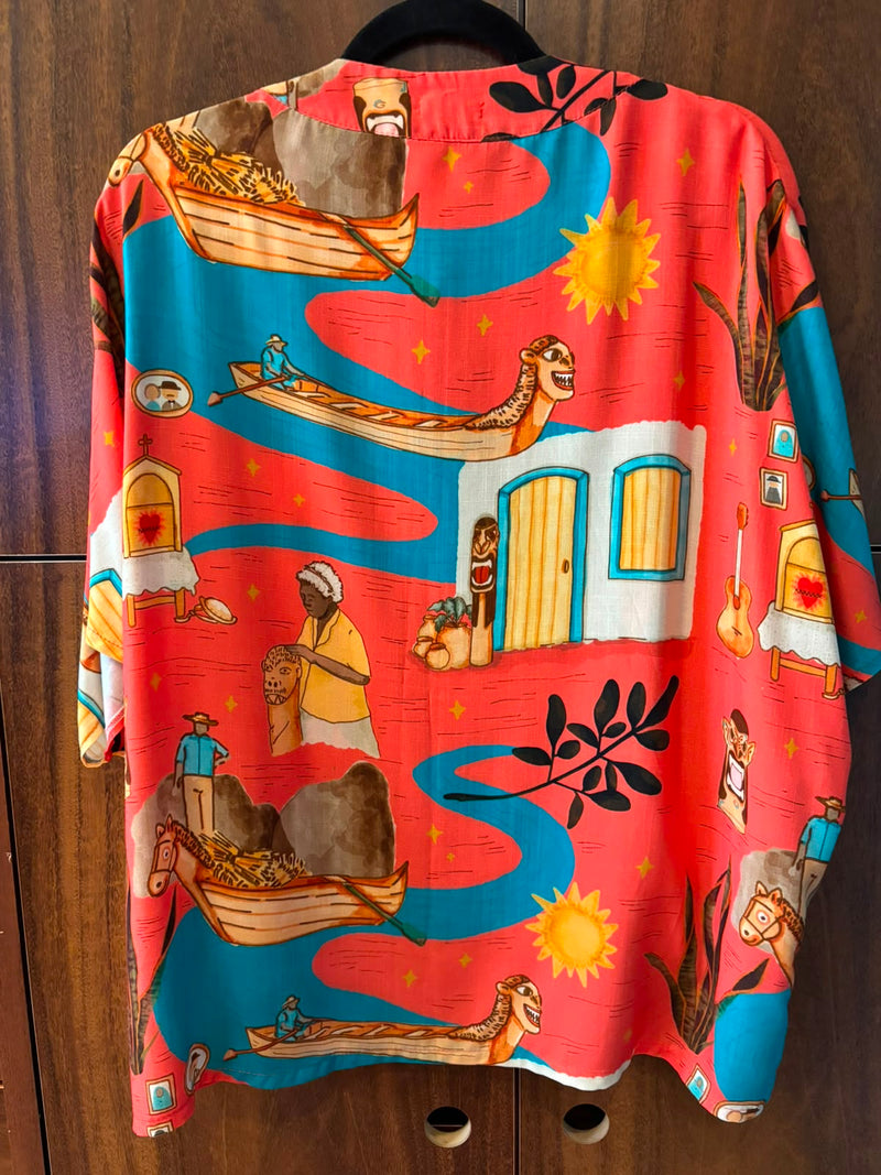 kimono curto carranca - ROSA