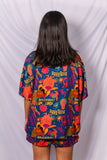 Kimono Curto Brasieliramente linda - AZUL