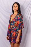 Kimono Curto Brasieliramente linda - AZUL