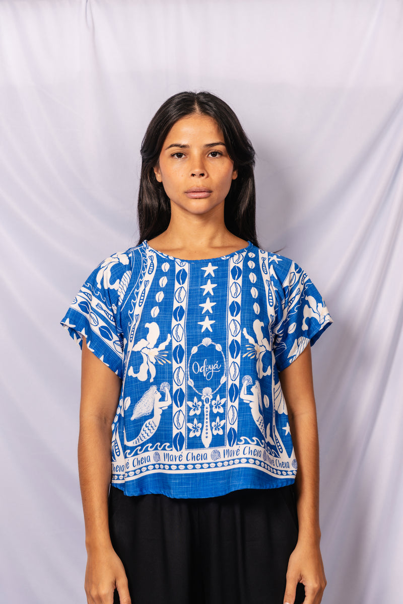 T-shirt Maré cheia - AZUL