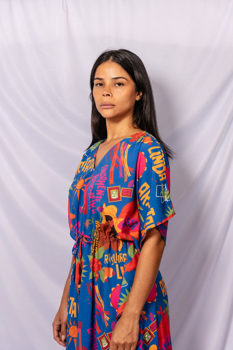 Túnica Brasileiramente linda - AZUL