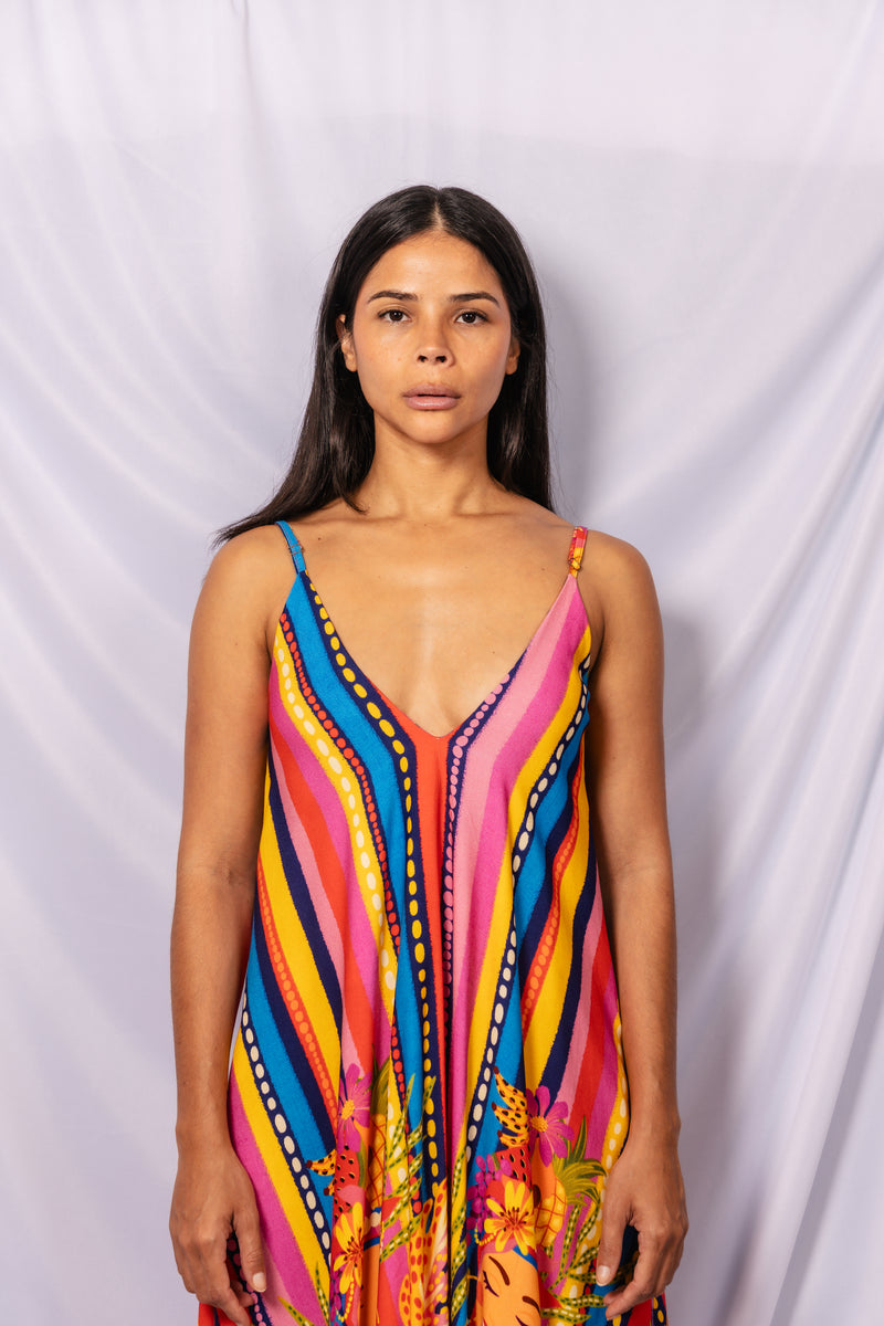 Vestido longuette Carmen